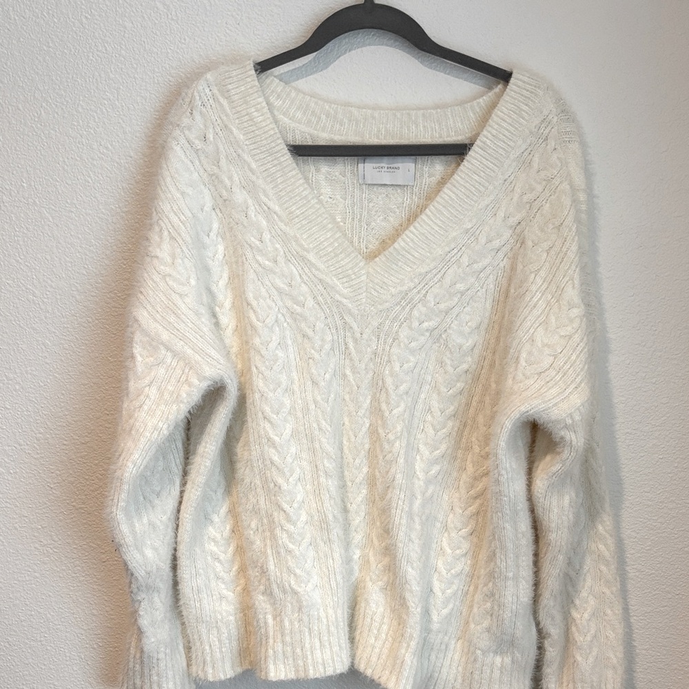 Lucky Brand Eyelash Sweater L